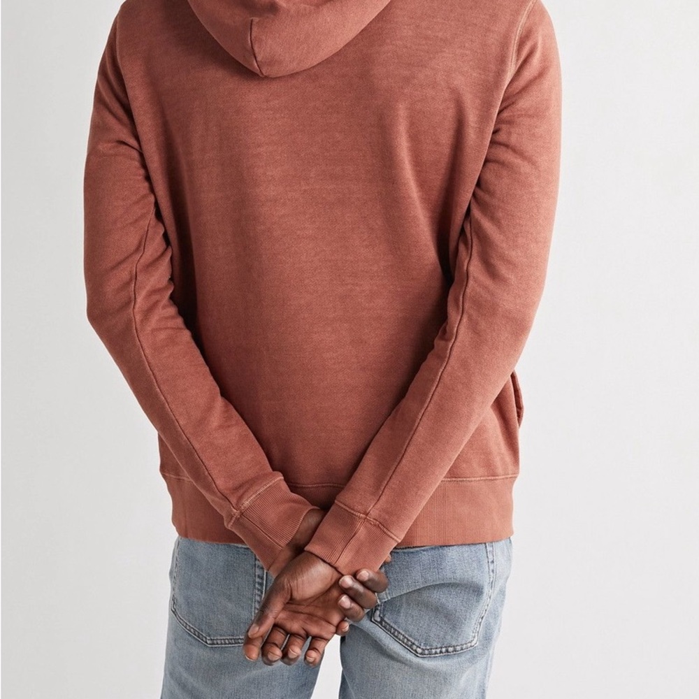 Outerknown Pullover Hemp Cotton Blend Rust Terrac… - image 3